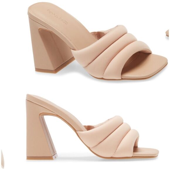 Open Edit Edsheena Nude Sandal Size 10M - Picture 1 of 13